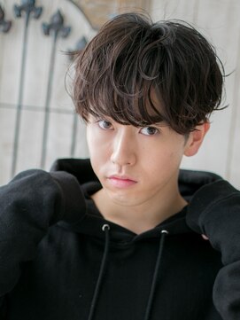 モッズヘア メン 上尾東口店(mod's hair men) マットブラウンゆるふわエアリーツーブロックマッシュV上尾