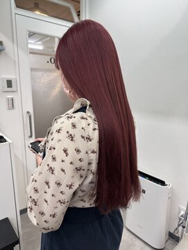 アオ(ao.) チェリーレッド/ピンクブラウン/イメチェン/ハッシュカット