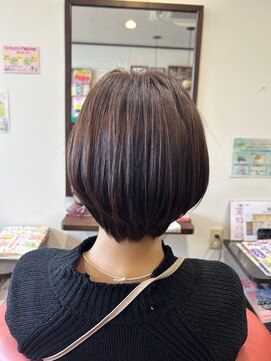 ヘアモード 美結(hair-mode) 小顔ショート/大人のオシャレ/透明感/赤系カラー