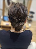 結婚式参列ヘアセットパーティーアレンジ