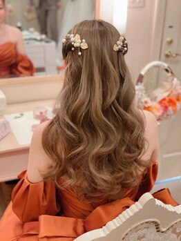 ルノンルージュ(Renon Rouge)の写真/金山駅3分/ヘアセット￥3300~★大人気あみおろしアレンジ/シニヨンもお任せ!着付と合わせてメイクも◎