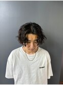 三軒茶屋波巻き/マッシュパーマ/ウルフ/ハイライト<理容室>