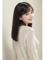 ランデブー 大宮(Rende-Zvous)&nbsp;黒髪/ボブルフ/ネビージュ/小顔/ワンレン/大宮/髪質改善/前髪