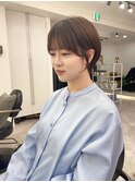 ショートカットxひし形ショートボブ×前髪あり20代30代40代