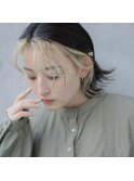フェイスフレーミング　フェザーバング◎まつだてみすず