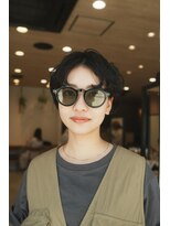 ミューズ バイ ケンジ(MUSE by KENJE) ミニボブパーマ大きめ前髪無しハンサムショート