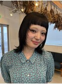 くびれヘア/フェイスレイヤー/アプリコットオレンジ/宇都宮/鶴田