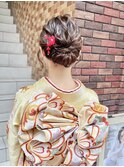 成人式　ヘアセット ボブヘアセット ゆるふわアップ 横浜★