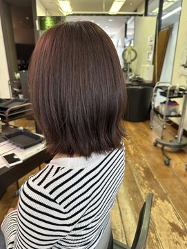 フレンズ 環状通東店(friend's) 品よく可愛く♪外はねボブ ショコラカラー