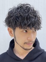 フィフス 原宿(fifth)&nbsp;原宿ゆるめ波巻きスパイラルパーマメンズカットラウンドマッシュ