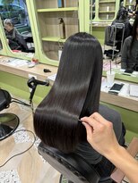 イオエ 西梅田(ioe)&nbsp;ブリーチなしカラー／髪質改善/ミルクティーベージュ/小顔へア