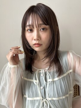 ディッセンバー 渋谷(December) 【December】小顔カット/ブリーチなしオリーブベージュ