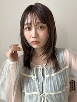 ディッセンバー 渋谷(December) 【December】小顔カット/ブリーチなしオリーブベージュ