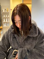 マイン(mine)&nbsp;ブラウン　赤みブラウン　ブラウンカラー　透明感　大人可愛い