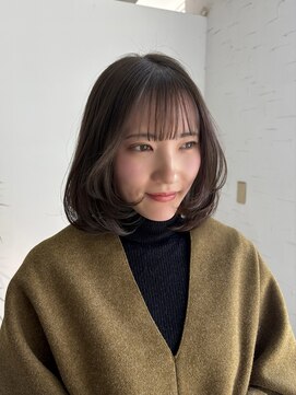 グランアディクト(Gran addict) ブリーチなしグレージュ×レイヤーボブ