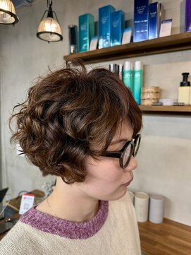ヴースヘアデザイン(vou's hair design) 抜け感/ショート/ショートボブ/パーマ/カラー/善行/善行美容室