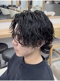 グランジサーフカールパーマツイストスパイラルパーマ眉毛渋谷