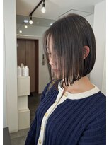 ルヴェルヘアー(Revel hair)&nbsp;タッセルボブ × 縮毛矯正