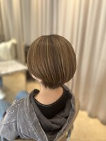 ロージーバイフーガヘアー 元住吉店(Rosy by FUGAhair)&nbsp;ショートボブ/ベージュ系ハイライト