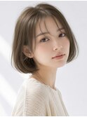 大人上品なワンカールボブ/パーマ/ボブ/ショート/30代40代50代