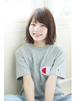 エル 横浜 ウエスト(eL 横浜 west) 艶感 大人可愛い 美シルエット 小顔見え 切りっぱなし外ハネボブ