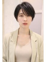 リーフ 三島店(LeaF)&nbsp;小顔見せ】前下がりひし形ショートボブ