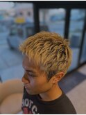 真夏のハイトーン×メンズショート
