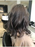 能瀬 ダークグレージュハイライト