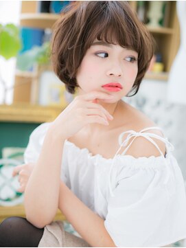 カバーヘア ブリス 上尾西口店(COVER HAIR bliss) *bliss上尾*前下がりボブ★くせ毛風ラブカールa