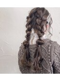 【amule hair】編み込みアレンジ