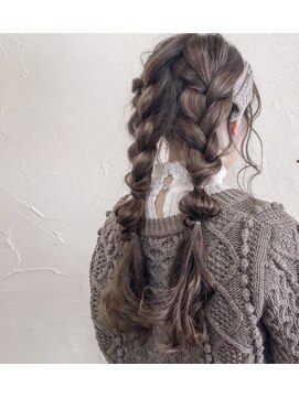アムレヘアー(amule hair) 【amule hair】編み込みアレンジ