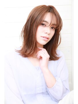 オーシャン(Ocean) [OCEAN Hair&Life]外ハネボブ☆アッシュブラウン☆ふわミディ☆