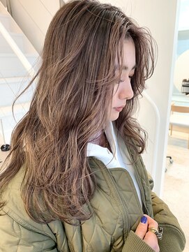 シキ 渋谷(siki) 【siki】オリーブグレージュ ハイライト(原宿/表参道)