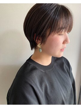 ブルー(BLUE) #blue 似合わせショートボブ