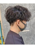 【COLO 吉祥寺】 メンズカット 波巻きツイスパ センターパート