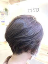 サンク ヘア アンド スパ パルシェ店(CINQ hair&spa) 丸みショートボブ