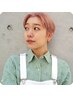【トップ・前髪にオシャレポイント】 カット + ポイントパーマ　