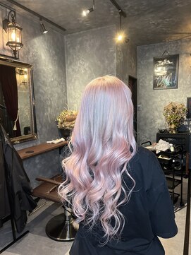 ロゼット(ROSETTE) 透明感ホワイトブリーチ☆シャンパンピンク☆20代30代