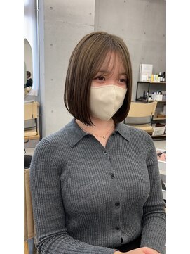 サンド 鹿児島中央(sand) 黒髪/グレーベージュ/レイヤーロング/前髪パーマ[鹿児島駅]