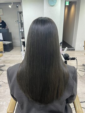 アジールヘア 所沢プロペ通り店(agir hair) 髪質改善ダークアッシュ艶カラー所沢狭山新所沢