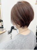 大人可愛い20代30代40代丸みとくびれショートボブ◎