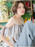 くせ毛風バレイヤージュボブパーマc5戸田公園30代40代50代