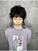 シールエクステ/ハイライトカラー/髪質改善/ウルフ/黒髪ショート