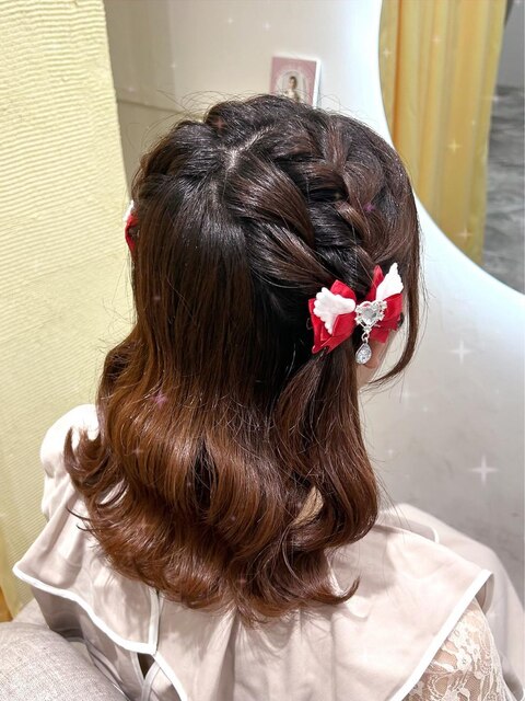 モコモコハーフツイン【クランソア】ヘアセット/ヘアメ/心斎橋