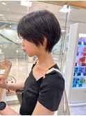 【morio札幌】札幌ショート　大人かわいい黒髪丸みショート