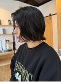 ボブパーマ/抜け感ボブ/ボブ/切りっぱなしボブ