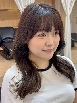 ロンドアジュール 横浜(Lond azur) くびれヘア/アプリコットオレンジ/ハイライトカラー/レイヤー