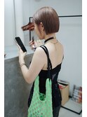 ファッションに似合わせるハイトーンミニボブ