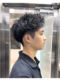 スパイキーショート/短髪ヘア/短髪パーマ/ピンパーマ