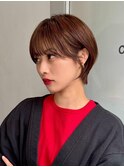 ショートカット/髪質改善縮毛矯正白髪ぼかしレイヤーカラーボブ